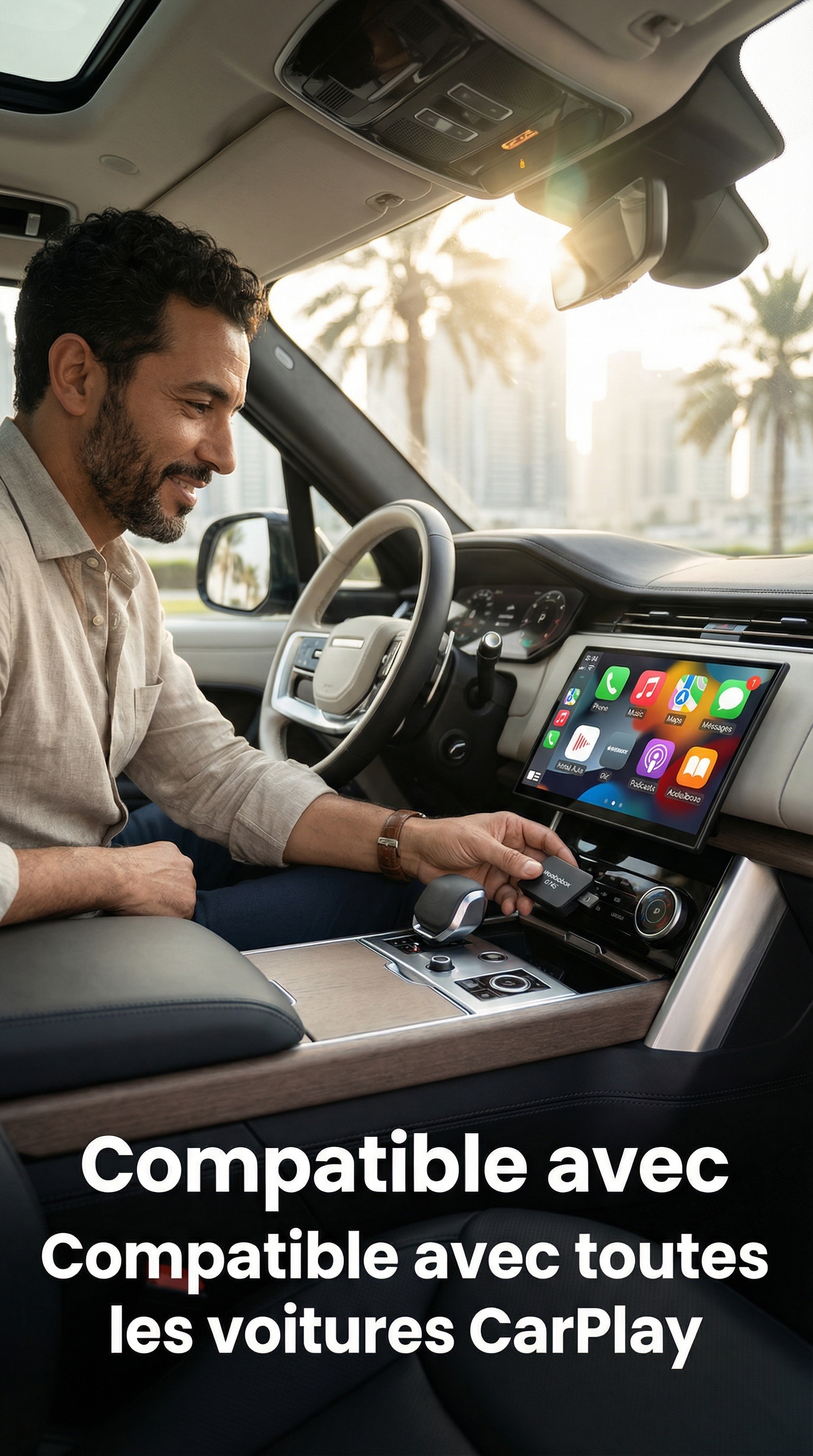 Compatible avec tous les véhicules CarPlay