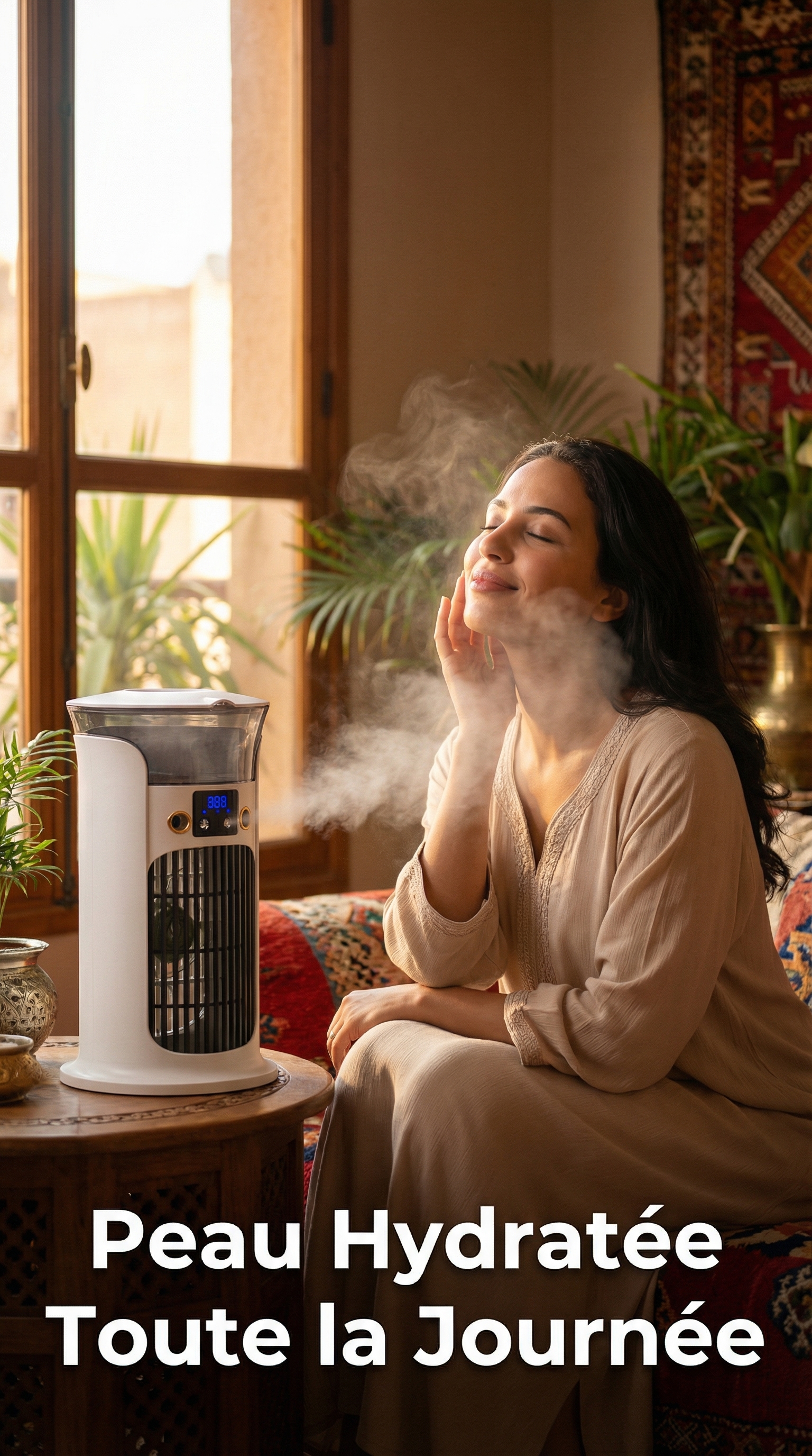 Peau hydratée même par temps sec