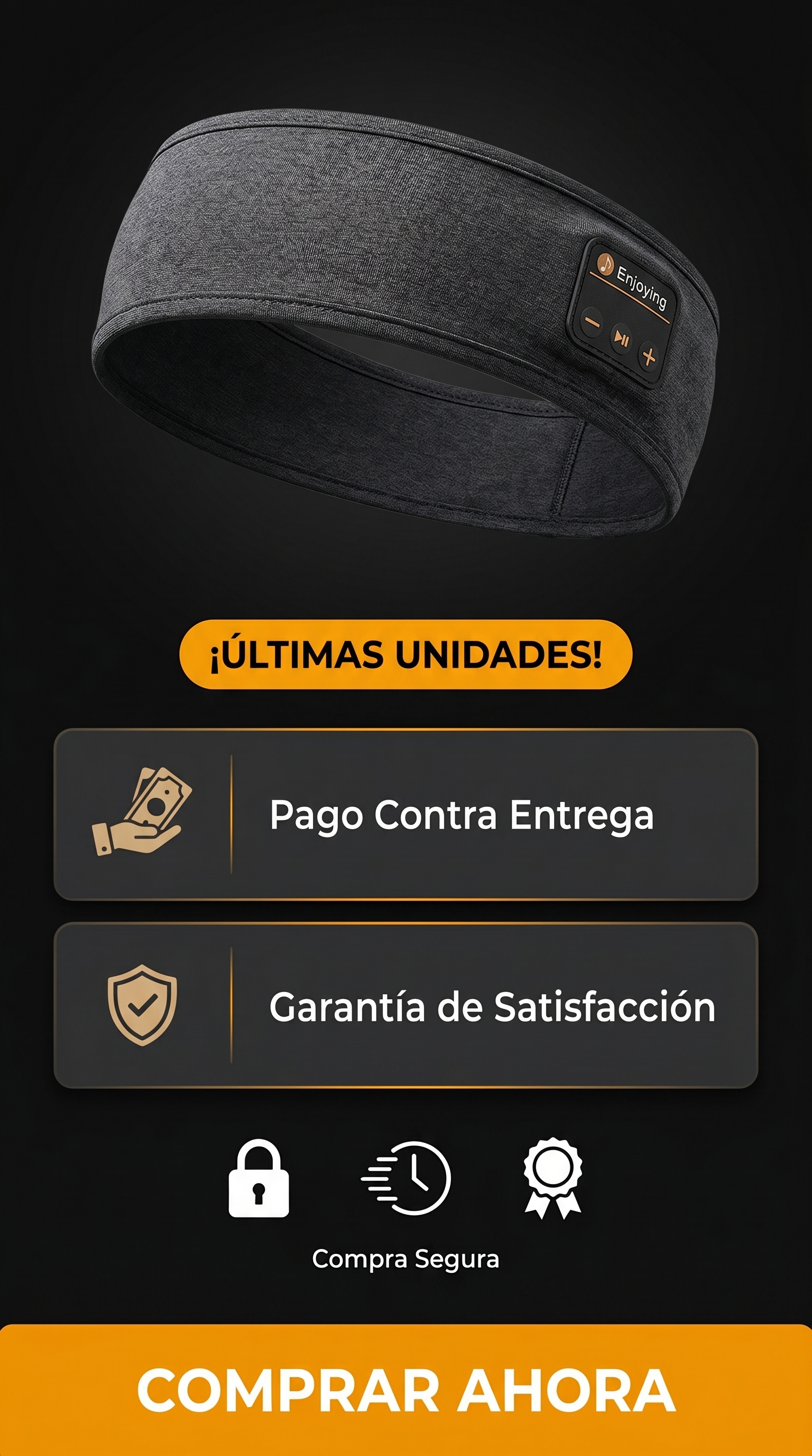Diadema Bluetooth para Dormir y Deporte