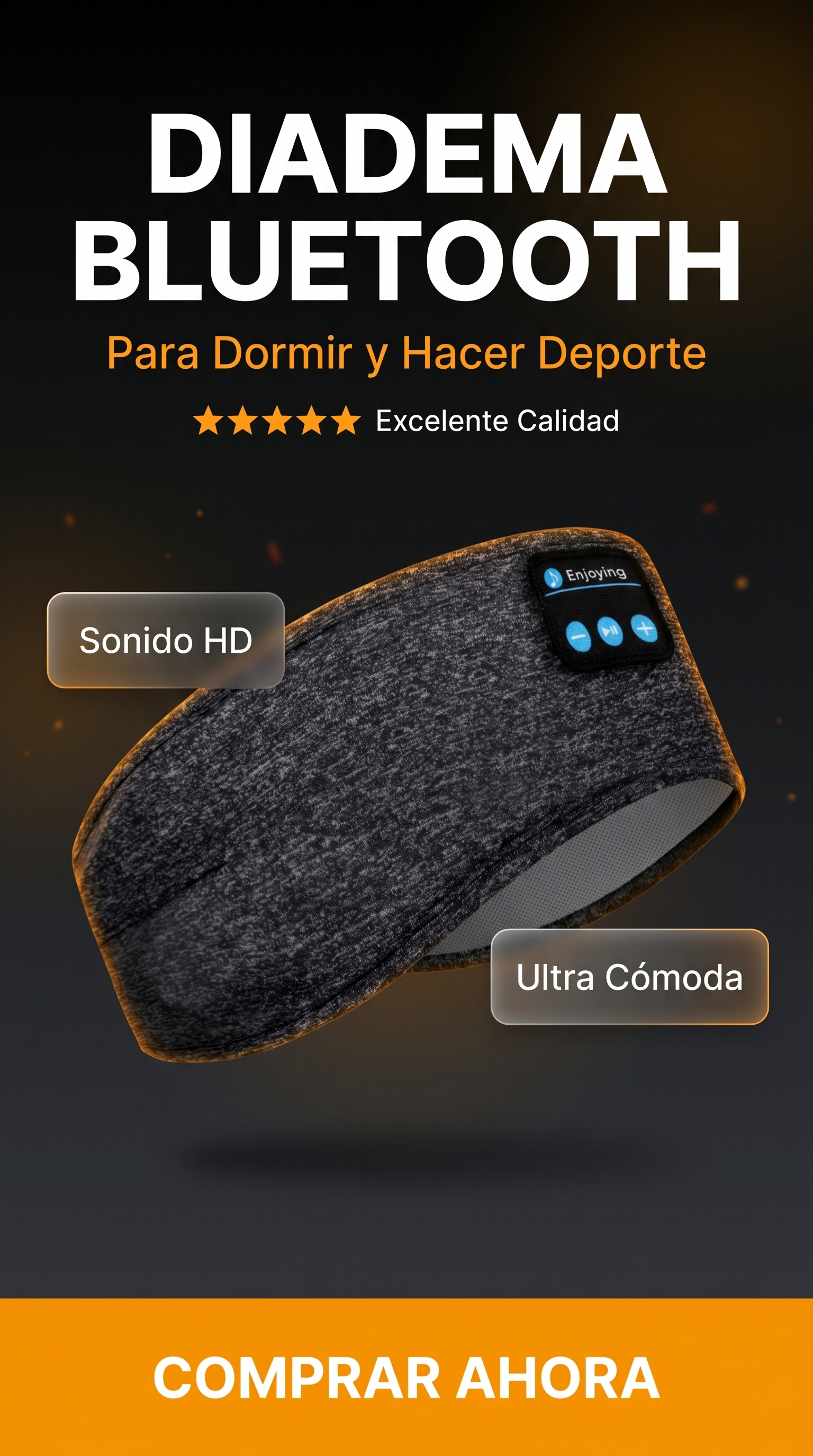 Diadema Bluetooth para Dormir y Deporte