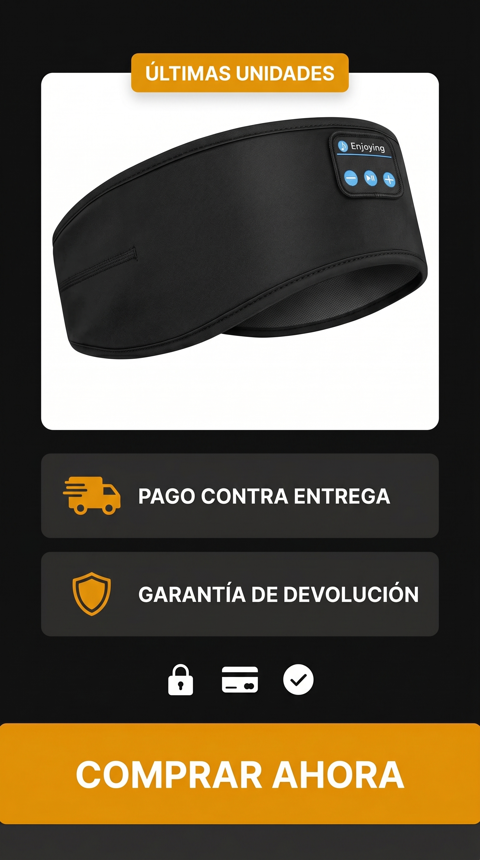 Diadema Bluetooth para dormir y hacer deporte