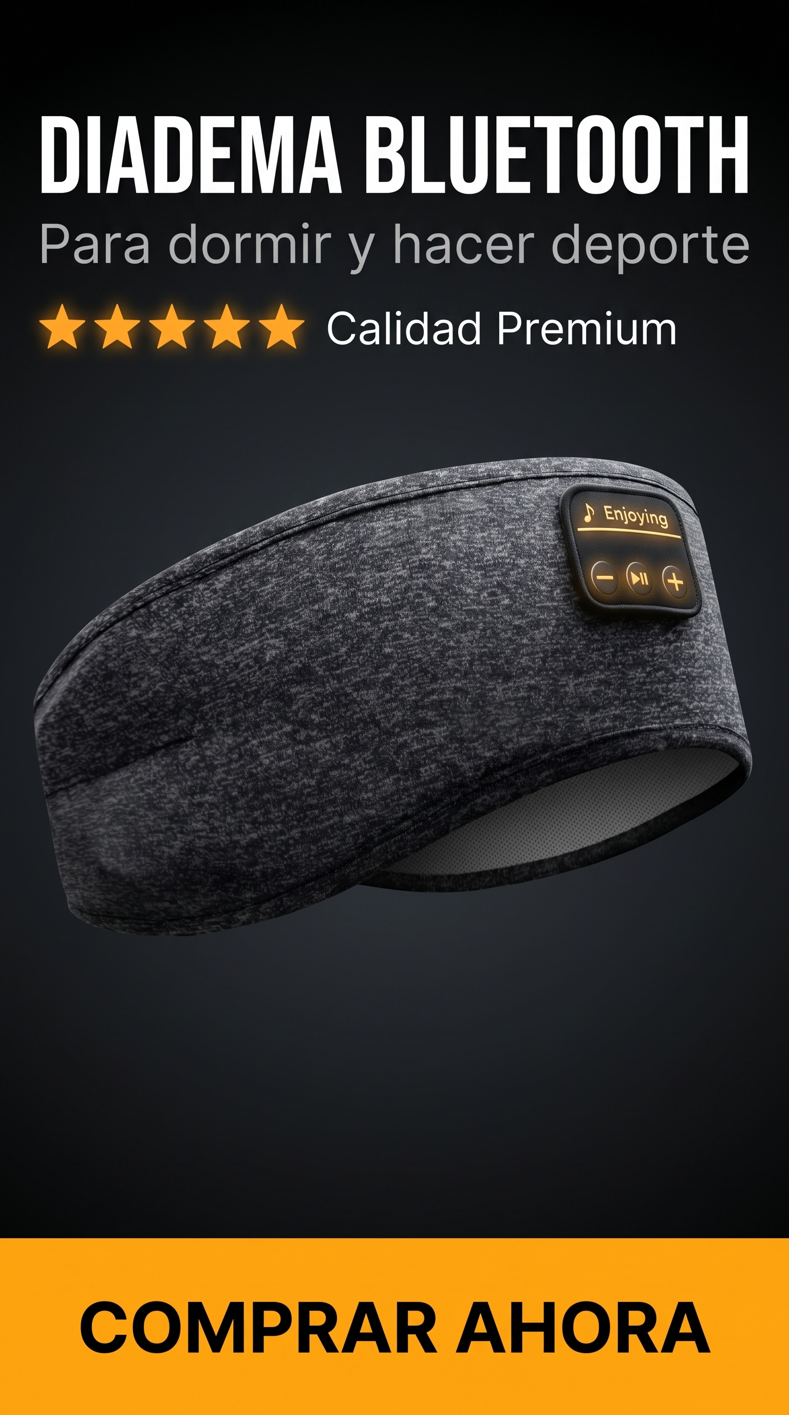 Diadema Bluetooth para dormir y hacer deporte