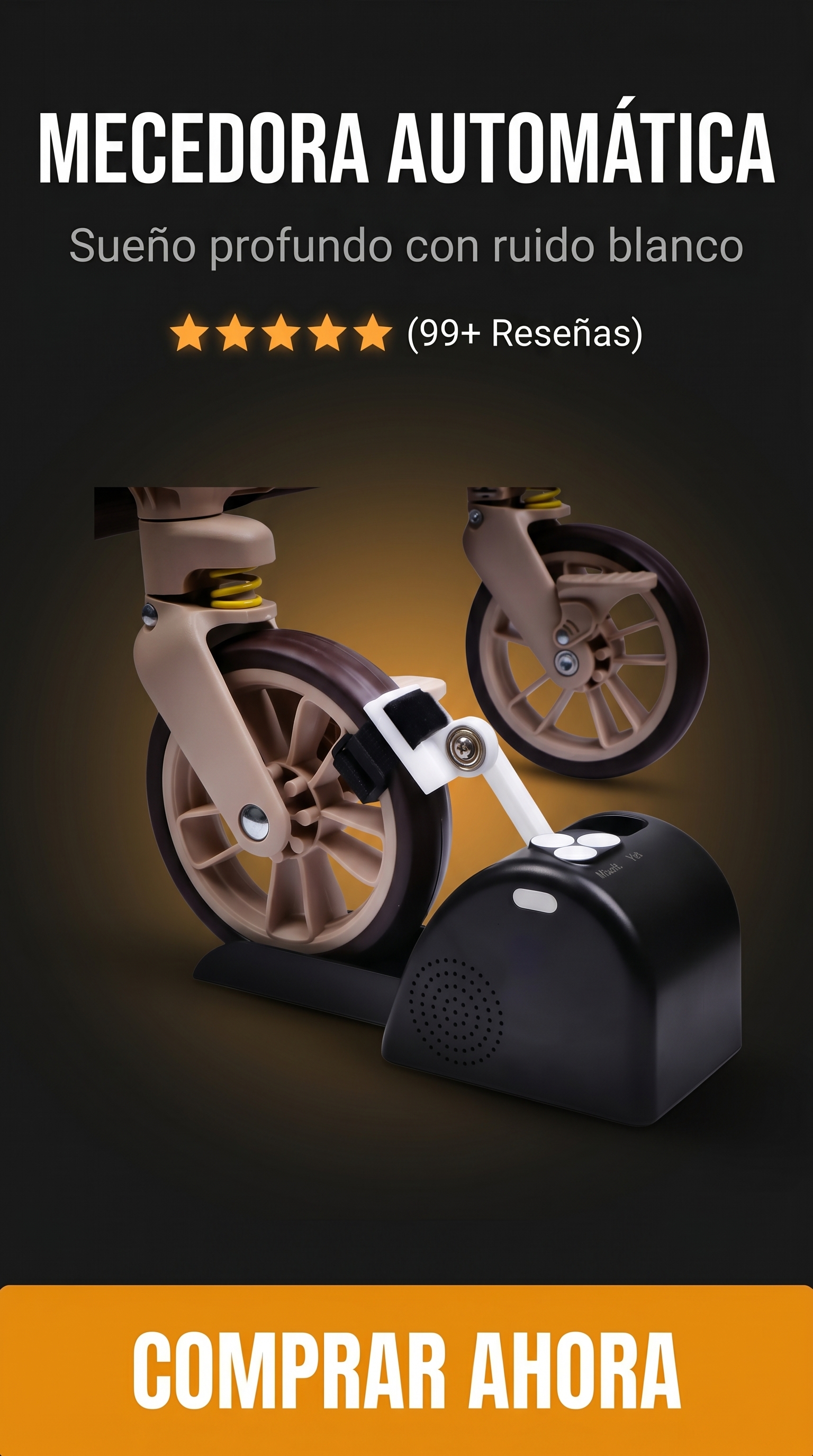 Mecedora Automática para Cochecito con Ruido Blanco