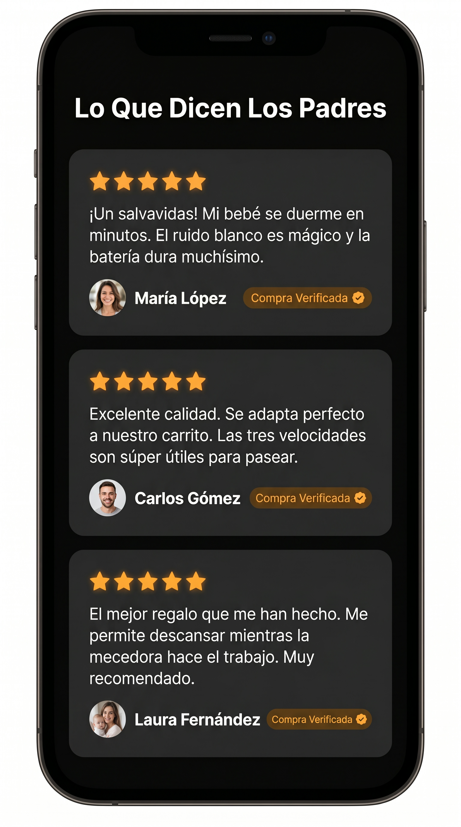 Mecedora Automática para Cochecito con Ruido Blanco