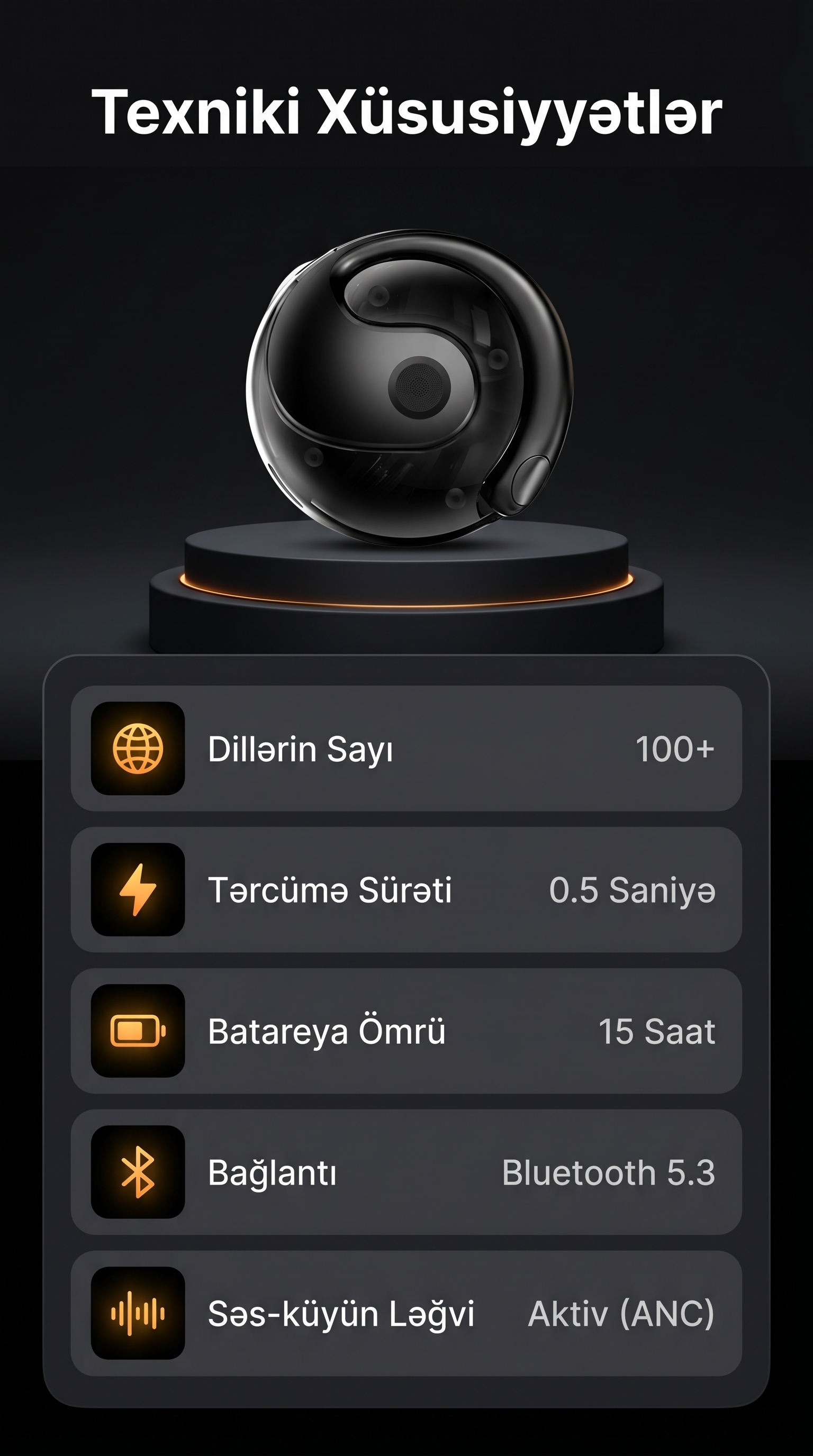 AI Real-Time Translator Earbuds 100+ Languages